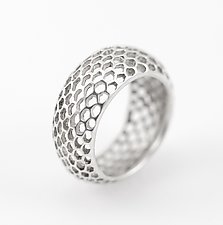 Open Snakeskin Ring by Rachel Atherley (Silver Ring)