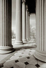 US Treasury Building #1 by Mel Curtis (Black & White Photograph)