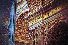 Roma, St Peter's Basilica #138v6 by Mel Curtis (Color Photograph)