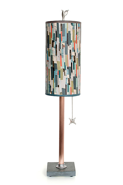 Papers Copper Table Lamp With Small, Small Copper Table Lamp Shade