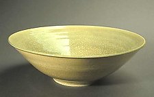 Celadon & White Fruit Bowl by Amber Archer (Ceramic Bowl)