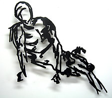 Reclining Model by Paul Arsenault (Metal Wall Sculpture)