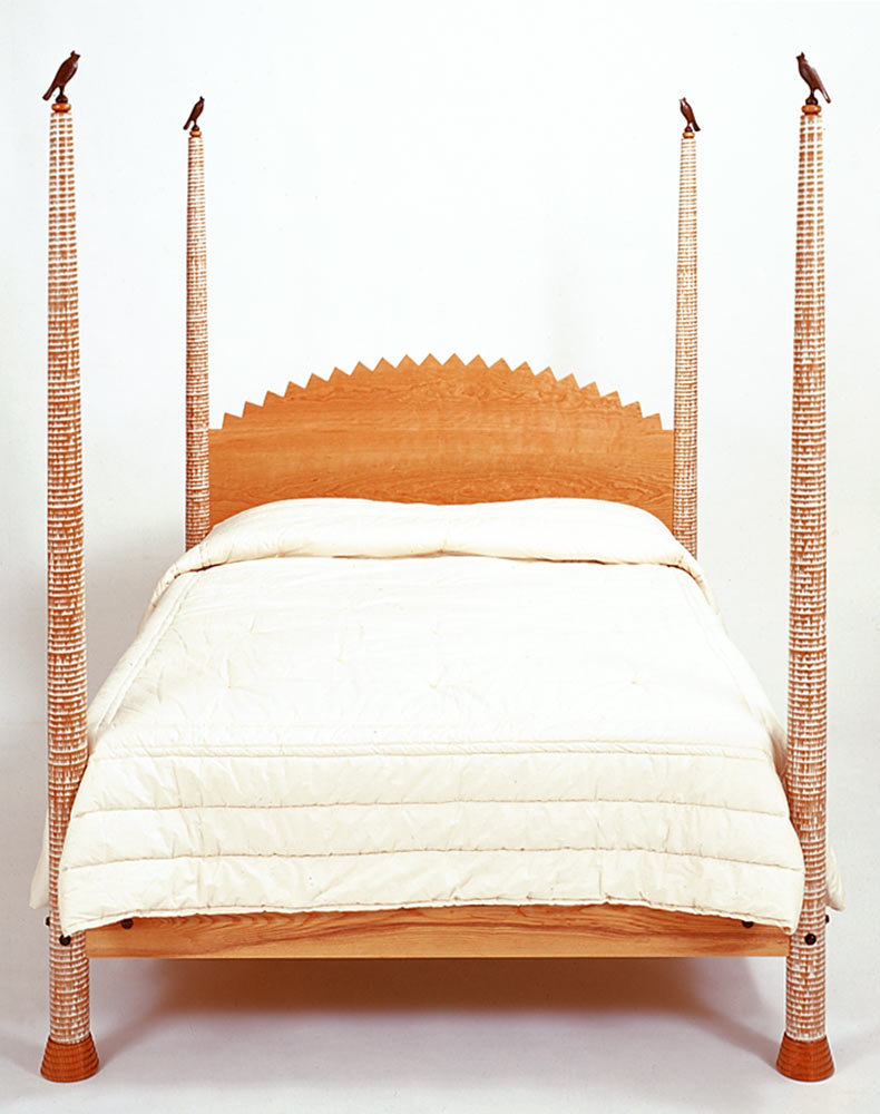 Highpost Bed By Brad Smith Wood, Bird Bed Frame