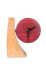 Colorful Adjustable Desk Clock by Todd Bradlee (Wood Clock)