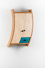Curved Liquor Cabinet by Todd Bradlee (Wood Cabinet)