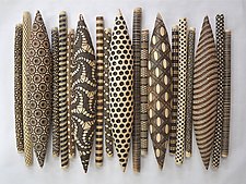 19-Piece Wall Installation by Kelly Jean Ohl (Ceramic Wall Sculpture)