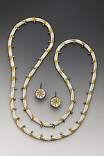 Aegean Wave Necklace and Earrings Set by Julie Long Gallegos (Beaded Jewelry)