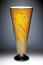 Golden Fields V-Lamp by Joel and Candace Bless (Art Glass Table Lamp)