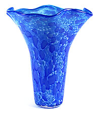 Scalloped Vase by Thomas Kelly (Art Glass Vase)