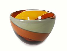 Swirl Bowl by Mariel Waddell and Alexi Hunter (Art Glass Bowl)