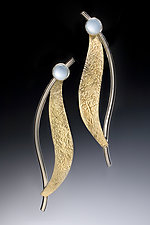 Breeze Earrings by Idelle Hammond-Sass (Gold, Silver & Stone Earrings)