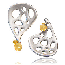 Recollection Earrings by Aleksandra Vali (Gold & Silver Earrings)