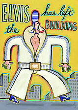 Elvis Has Left the Building by Hal Mayforth (Giclee Print)