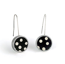 Polka Dot Earrings by Melissa Stiles (Silver & Resin Earrings)