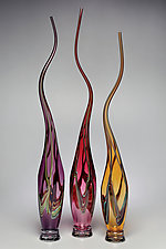 Swans Set II by Victor Chiarizia (Art Glass Sculpture)