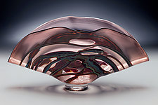 Barchetta in Tea by Victor Chiarizia (Art Glass Sculpture)