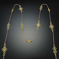 Long Filigree Chain by Ananda Khalsa (Gold Necklace)