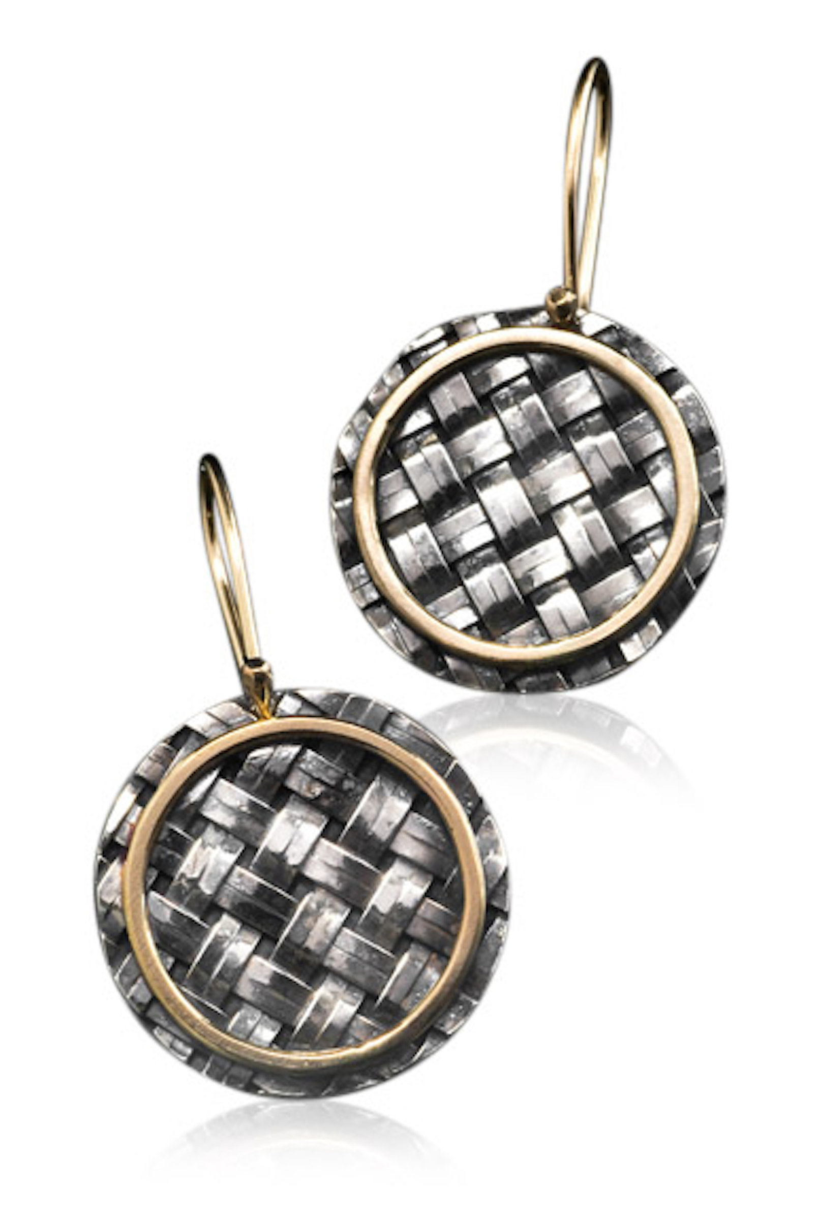 Oxidized Sterling Silver XO Wire Earrings