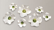 Dogwood Blossoms by Amy Meya (Ceramic Wall Sculpture)