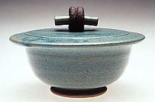Covered Bowl by Jan Schachter (Ceramic Bowl)