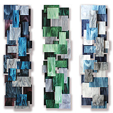 Triptych by Karo Martirosyan (Art Glass Wall Sculpture)