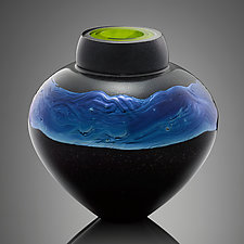 Black Nebula by Randi Solin (Art Glass Vessel)