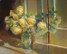 Yellow Roses by Cathy Locke (Giclee Print)