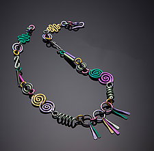 Swirls Necklace by Sylvi Harwin (Aluminum Necklace)