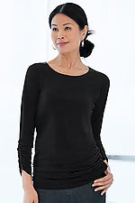Matte Jersey Ruched Tee by Planet (Knit Top)