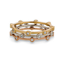 Cono Stack Ring by David Melnick (Gold & Stone Ring)
