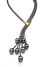 Tahitian Pearl Necklace by Suzanne Schwartz (Silver & Pearl Necklace)