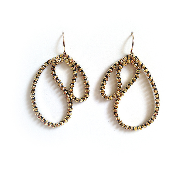 Margaux Zipper Earrings by Kate Cusack (Gold & Silver Earrings ...