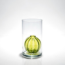 Bead Bud Vase - Single Globe by Tracy Glover (Art Glass Vase)