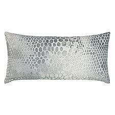 Snakeskin Velvet Long Lumbar Pillow by Kevin O'Brien (Silk Velvet Pillow)