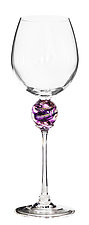Planet Wine Glass by Minh Martin (Art Glass Drinkware)
