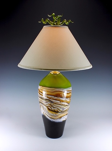 Strata Table Lamp With Juniper Finial, Danielle Table Lamp