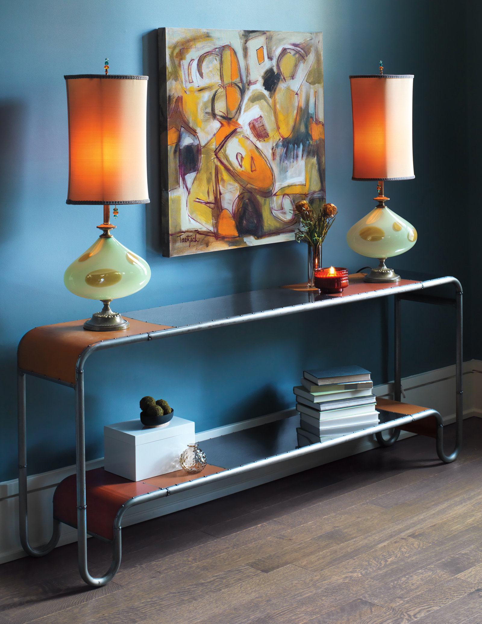 Channel Table by Doug Meyer (Metal Console Table) | Artful Home