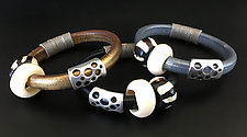 Quintessential Leather Bracelets by Phyllis Clark (Leather & Beaded Bracelets)