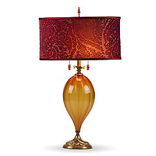 Claire by Susan Kinzig and Caryn Kinzig (Mixed-Media Table Lamp)