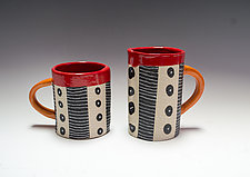 Dash Dot Mug by Vaughan Nelson (Ceramic Mug)