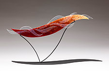 Chasing the Sunset by Denise Bohart Brown (Art Glass Sculpture)