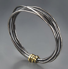 Wrapped Bangle by Patricia McCleery (Gold & Silver Bracelet)