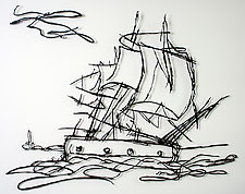 Ship by Paul Arsenault (Metal Wall Sculpture)