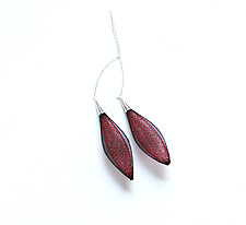 Ovulo Earrings by Michal Lando (Silver & Nylon Earrings)