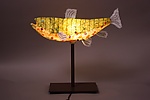 Spotted Trout Lamp by Lara Fisher (Mixed-Media Lamp)