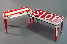 Rest Stop Bench by Boris Bally (Metal Bench)