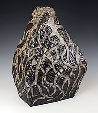Roots Vessel by Larry Halvorsen (Ceramic Vessel)