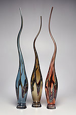 Swans Set I by Victor Chiarizia (Art Glass Sculpture)