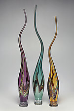 Swans Set III by Victor Chiarizia (Art Glass Sculpture)