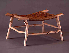 Twisted Stick Stool by David N. Ebner (Wood Bench)